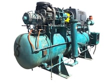 1000 HP Frick RWB-II-399H, Rotary Screw Compressor Package, 2300/4160 V, 3600 RPM, 390 psig