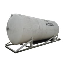 6500 gallon Cosmodyne Mfg. Co. Industrial-Nitrogen-Tank, Nitrogen Tank, 90" diameter x 19' 6" straight wall