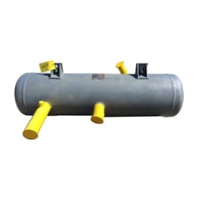 34 gallon E. L. Nickell C-9499, Horizontal Ammonia Intercooler, 13" diameter x 60" L Tank, 1972