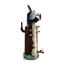 418 Gallons, Vertical Ammonia Oil Separator, 32" diameter x 120" L Tank