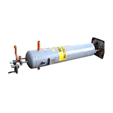 50 gallon E.L. Nickell, Ammonia Vertical Receiver Tank, 23" L x 23" width x 114" H, 250 psi 650 F  20 F