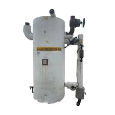 408 gallon E.L. Nickell C-3290, Vertical Ammonia Suction Trap, 40" diameter x 75" L Tank, 150 PSI @ 650 F