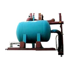 58 gallon RVS, Ammonia Horizontal Thermosyphon Receiver, 24" diameter x 36" L Tank, 250 PSI at 300F, 2000