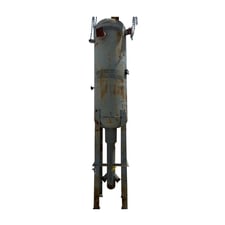 597 gallon Henry Technologies RA-36120-500, Vertical Ammonia Receiver, 35" diameter x 120" L Tank, 250 PSI @
