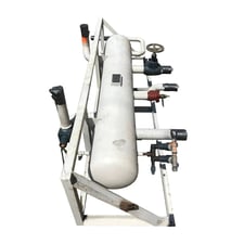 50 gallon Coastline Fabricators, Horizontal Ammonia Refrigerant Vessel, 14" diameter x 72" L Tank, 196 PSI at