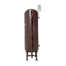 996 gallon Precision Heat Exchanger Co, Vertical Ammonia Receiver, 45" diameter x 115" L Tank, 300 PSI @ 200