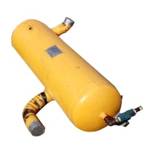 26 gallon Horizontal Ammonia Surge Drum, 13" diameter x 42" L Tank, 250 PSI @ 650 F