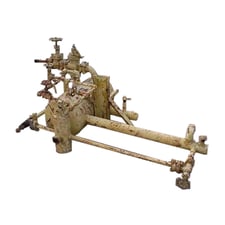 25 gallon Frick, Horizontal Surge Drum, 16" diameter x 32" L Tank, 150 psi @ 300°F
