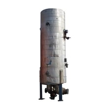 1000 gallons, Reco, Vertical Ammonia Recirculator Package, 48" diameter x 120" L Tank, 150 psi at 300 F