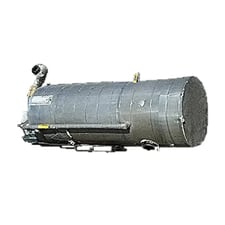 1000 gallons, Reco, Vertical Ammonia Recirculator Tank, 48" diameter x 117" L Tank, 150 psi at 300 F, 1989