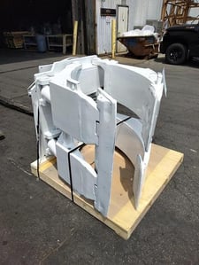 Cascade #90F-RDP-147, 60" dia roll clamp, class IV, serial #PTL1810994-1