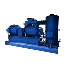 251 -371 CFM, SIHI #LPHA60520, Vacuum Pump, 25 HP, 7 GPM, 1750 RPM, 350 F, 250 PSI