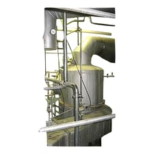 APV #FFPE, 2 stage falling film plate evaporator, 700 sq.ft. 316 Stainless Steel plates & separators