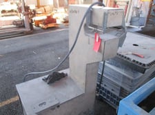 6.75" Air knife with top & bottom air input, 72" work height, 1 HP blower, 208-230/460 V.