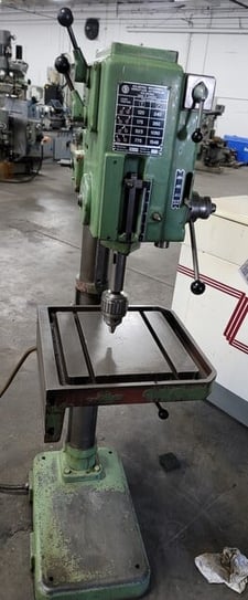 22" Solberga #SE-NR7, geared head drill press, 2 speed motor, Jacobs 18N drill chuck