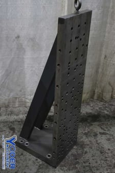 12" x 40" x 15" Custom angle plates, drilled & tapped holes, (1) set, #75765
