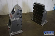 16" T-slotted angle plates, stackable, cast iron construction, (1) set, #74301