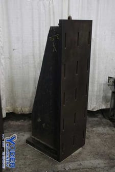 20-1/2" x 63" x 24" Custom slotted angle plates, cast iron, (1) set, #75783