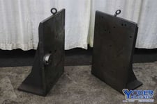 24" x 36" x 15" Custom slotted angle plates, steel fabrication, (1) set, #75495