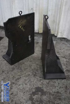 24" x 36" x 15" Steel angle plates, drilled holes, #75491