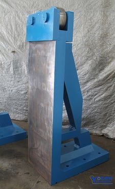 24" x 80" x 42" Steel welded angle plate, top roller, #59305