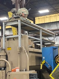 12" Wegoma #SD24, miterng cold saw, 2 cutting heads, compound cutting, 45° miter, #69656