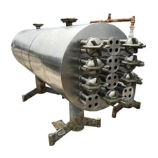 188.5 sq.ft., Chester Jensen #SV-40, Ste-Vac Heater, 4 Passes, (48) 1.5" diameter x 120" L Tubes, 40 gallon