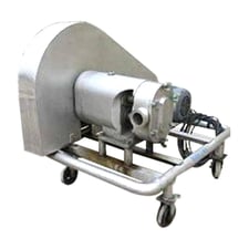 SSP Pumps Ltd., Positive Displacement Pump, 5 HP, 1745 RPM, 230/460 V, (2) 2.5" ID Tri-clamp Inlet/Outlet