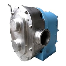 300 GPM, Waukesha Cherry-Burrell #200, Positive Displacement Pump, 600 RPM speed, (2) 8.125" rotors, (2) 4"