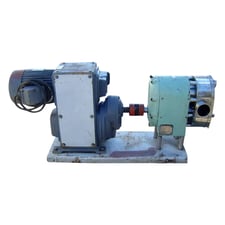 300 GPM, Tri-Clover #PRE300-4M-UH4-SL-S, Positive Displacement Pump, 10 HP, 1755 RPM, 230/460 V, 850 RPM