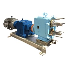 310 GPM @ 200 psi, Waukesha Cherry-Burrell #220-U1, Positive Displacement Pump, 0.522 Gallon, 10 HP, 1760