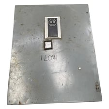 100 HP Allen-Bradley, Motor Starter, BUL 746, Size 4, 480 Volts, 1962
