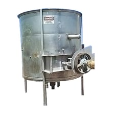 1200 gallon Hot Break Single Shell Tank, 72" diameter x 73" H inside tank