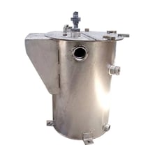 18 gallon Stainless Steel Single Shell Tank, 1' 3" diameter x 2' 11" H straight-wall