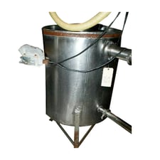 95 gallon Stainless Steel Single Wall Tank, 30" diameter x 32" deep, 5 HP pump