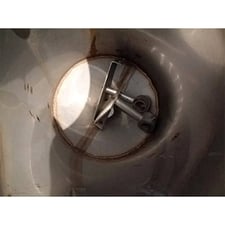 30 gallon Tank Stainless Steel, 16" diameter x 45" H inside tank, (4) 23" H legs