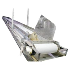 18" wide x 27' long, Stainless Steel Belt Conveyor