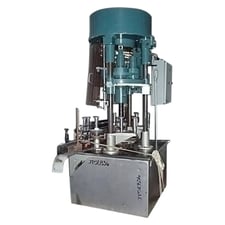 Zalkin #CA, ROPP 6-Head Capper, 1000 CPM, 4-1/2" width x 79" L Conveyor, 34" infeed/exit H