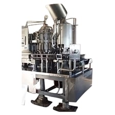 Krones #8402, 20 Valve Pressure Filler with Alcoa Capper, 10 HP, 5 Heads, 0.5 liter @ 280 BPM, 7- 5/16"