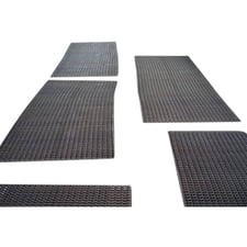 43.75" wide x 175' long, Stainless Steel Honeycomb Flat Wire Conveyor Belt, 0.045" thick Wire, 0.118"
