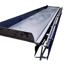 4.5" wide, Stainless Steel Table Top Conveyor Extension with Work Table, 4.5" wide belt, 18" width x 120-1/2"