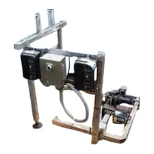 Timing Conveyor, 2 parts, (3) 22" & (2) 18-1/2" H legs, 33-1/2" L x 26" width x 41" H & 35-1/2" L x 9-1/2"