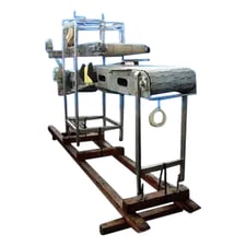 15" wide, Transfer Conveyor, 0.5 HP, 50" inlet H, 32" outlet H