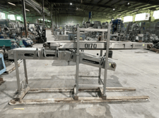 15" wide, Transfer Conveyor, 0.5 HP, 50" inlet H, 32" outlet H