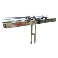 4" wide, Stainless Steel Tabletop Conveyor Section, 1-1/2" conveyor running gap, 40" infeed/exit H