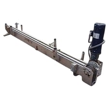 3.25" wide, Stainless Steel Tabletop Conveyor, 1/2 HP, 5" diameter Sprocket, 3/4" Pitch