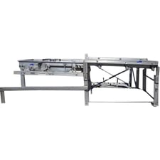 48" x 180" Commercial Manufacturing Company, Stainless Steel Vibratory Screening Conveyor, 2 HP