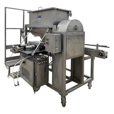 Pneumatic Filler with Mixer/Hoppe, 8 cu.ft., 30 BPM, 2-3/8" diameter Piston, 3-1/2" Stroke, 1" diameter