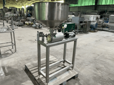 #PM434, Pneumatic Single Piston Filler, 1/2 gallon, 24-1/2" diameter x 10" H Stainless Steel Hopper