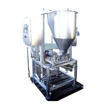 Stainless Steel Twin Head Piston Pump, 18" diameter Infeed hopper